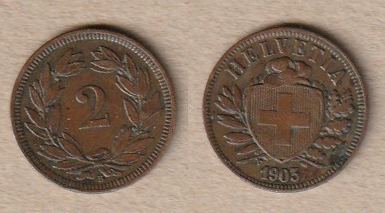 Tutti le monete: 2 Rappen 1903 – Usato da Allschwil venduto da Coinfreak