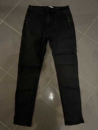 Jeans straight mit Schlitzen Chicoree 36 neu