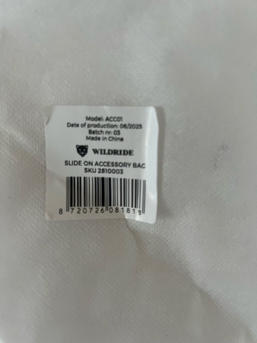 Borse: Wildride Black Slide On Accessory Bag – Usato da Altstätten SG venduto da Melval22 1