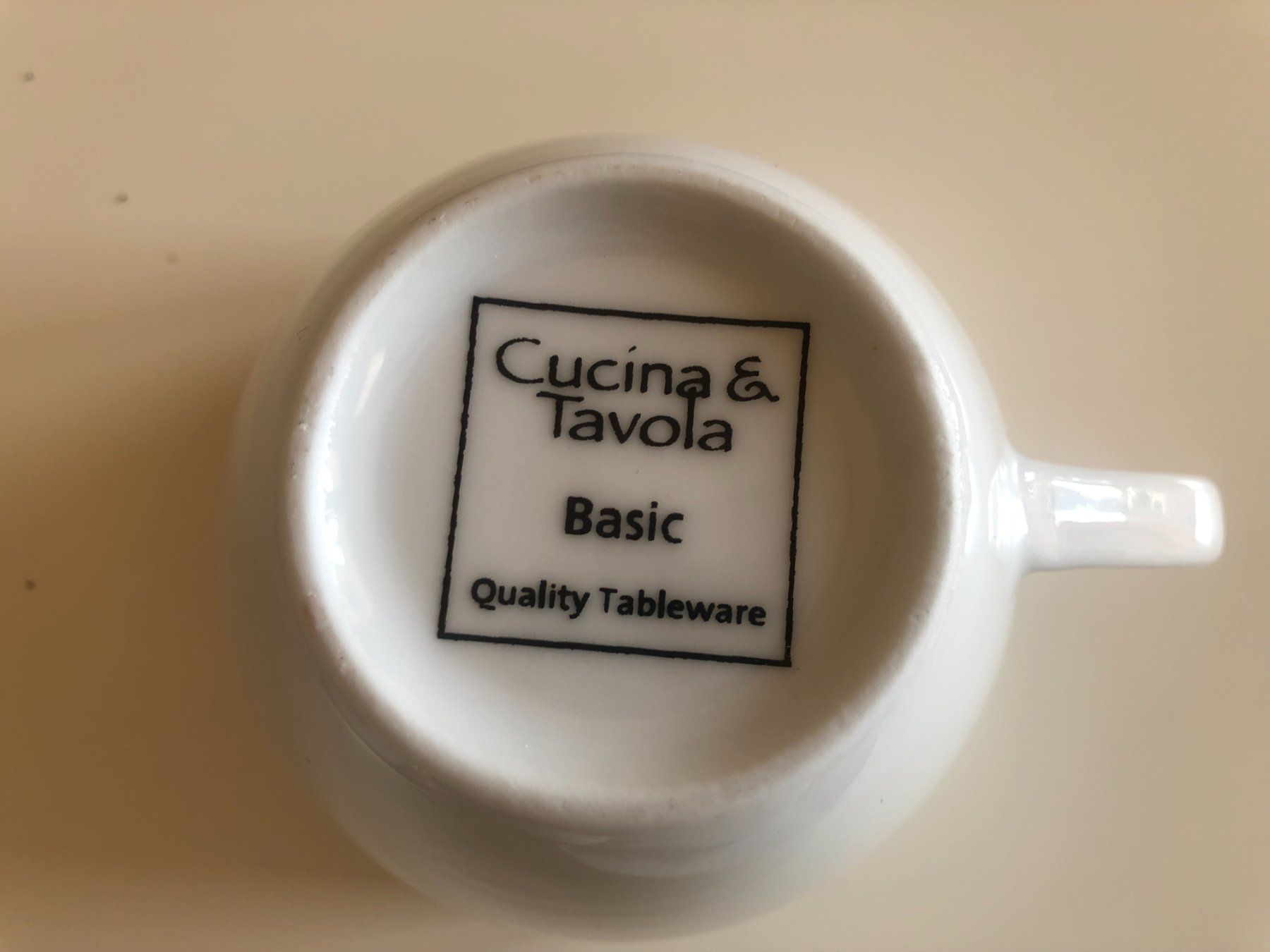 Tasses: Kaffeetassen weiss Cucina & Tavola Basic – D'occasion à Bassersdorf par sammelfloh 3