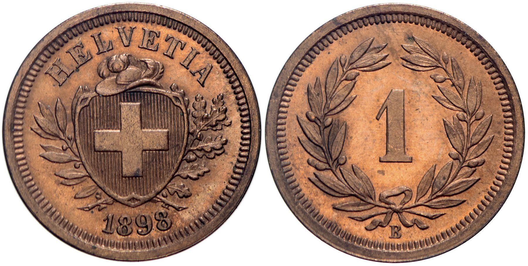 Tutti le monete: 1 Rappen 1898 (05) – Usato da Chiasso venduto da Novamarketing