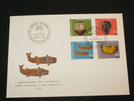Pro Patria FDC 1973 Nr. 158 - 161, Kunst + Handwerk,