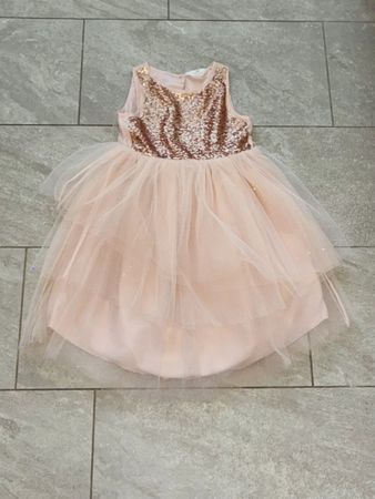 Kleid rosa Pailletten Grösse 6-7 Jahre H&M
