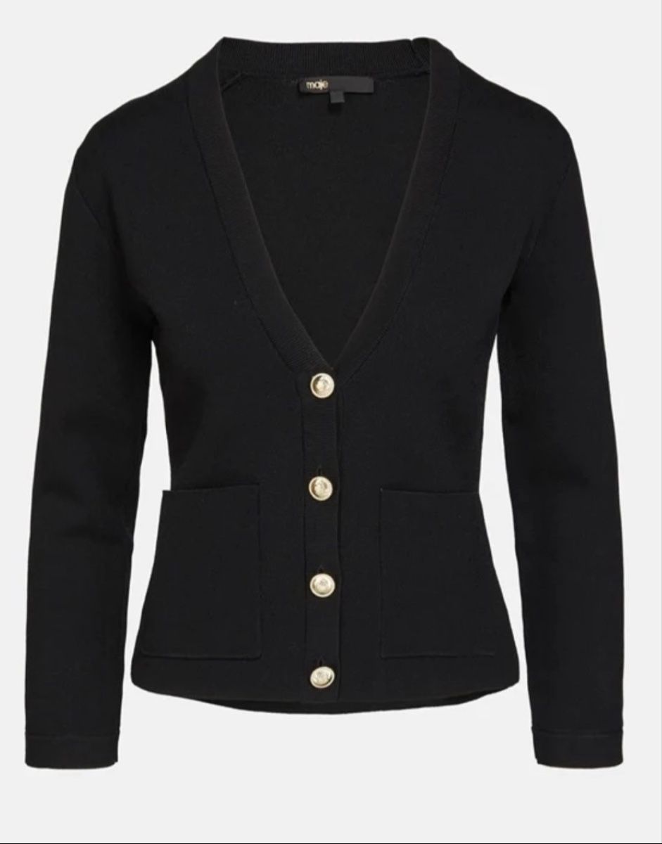 Maje Giacche: Maje Strickjacke, Schwarz Gr. 3 – Nuovo (secondo la descrizione) da Weisslingen venduto da Spiegelbild0