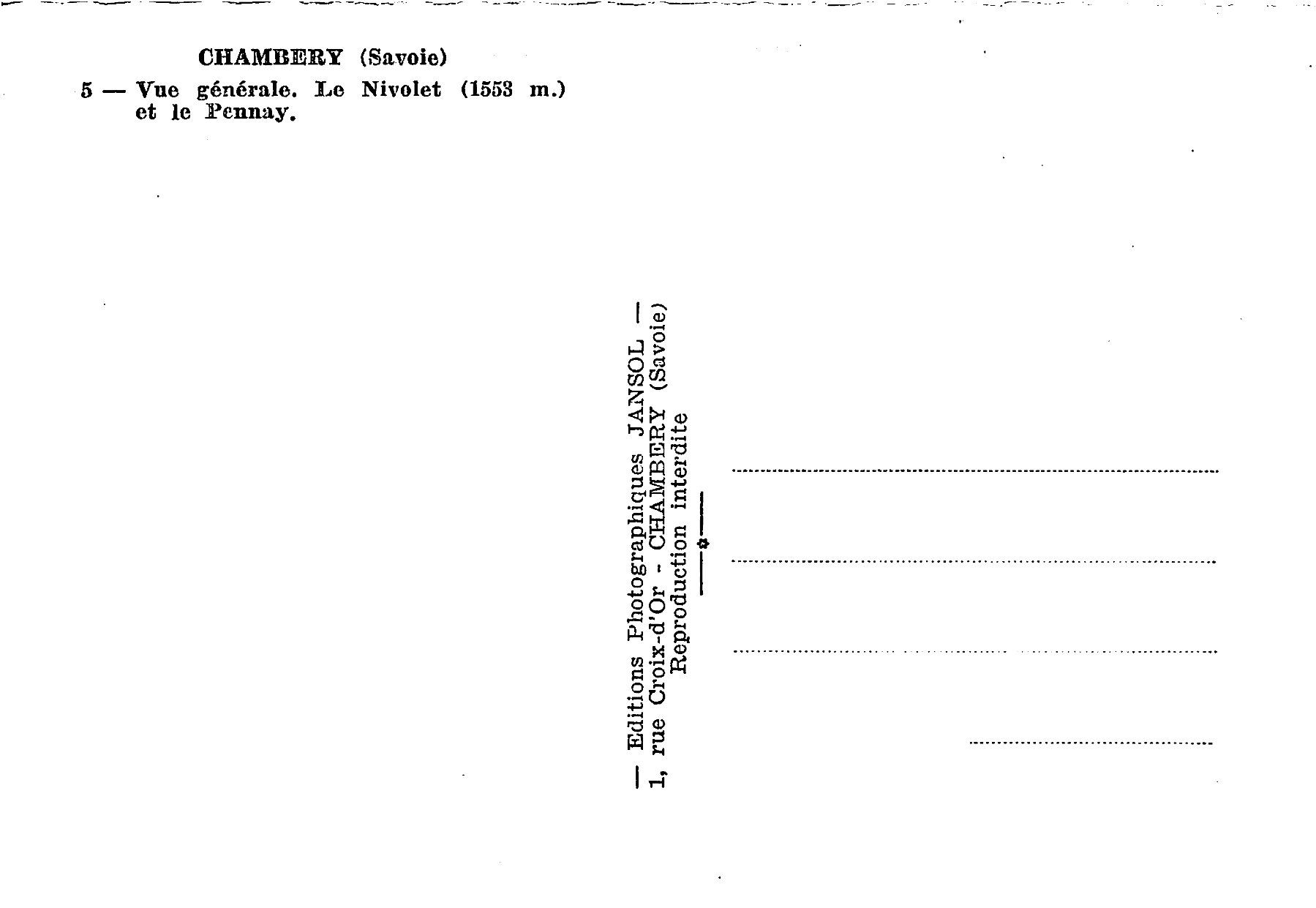 Cartoline postali: 4x Chambery – Usato da Ottikon b.Kemptth. venduto da Neptun1974 5