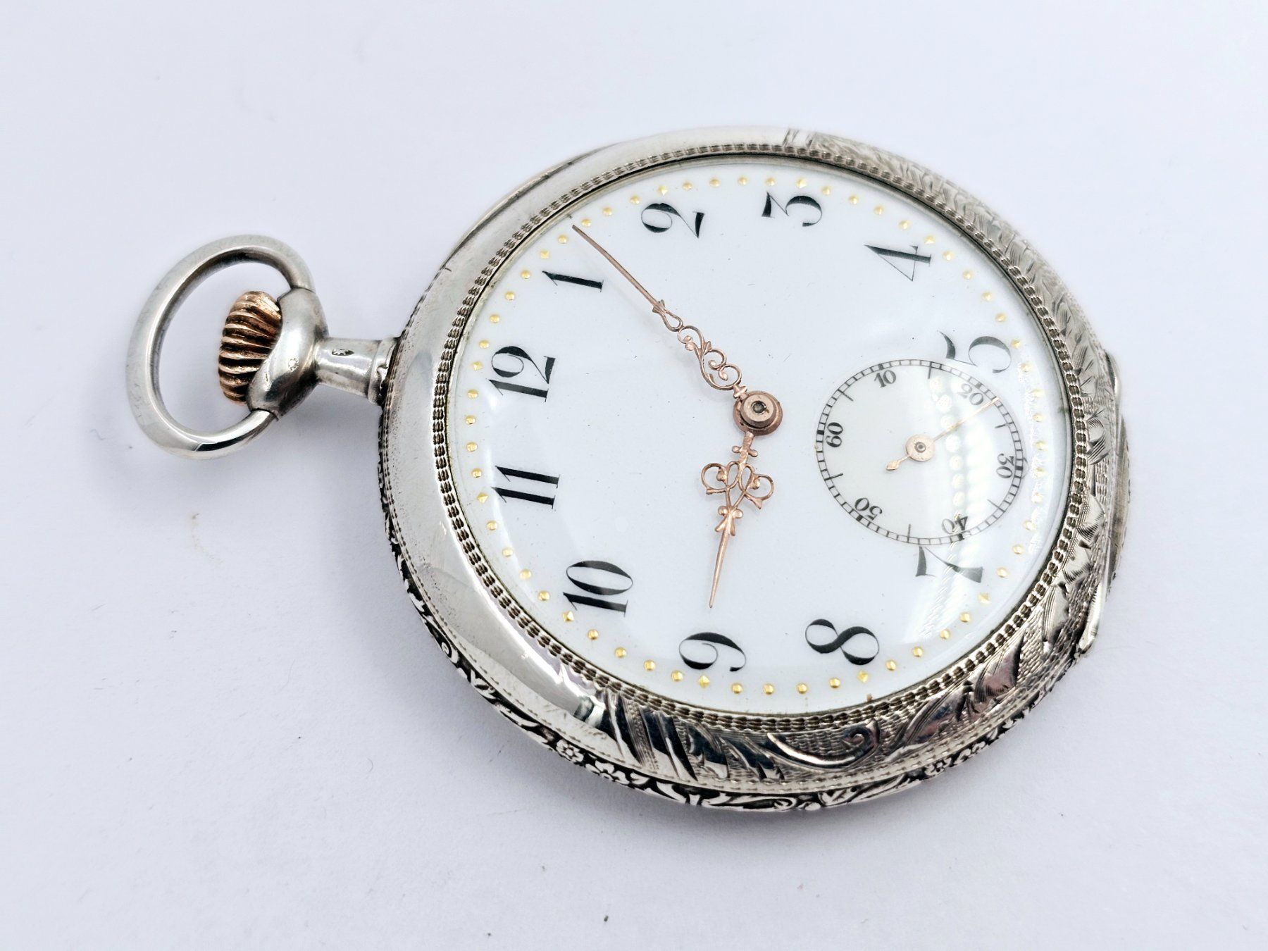 Orologi: Antike Taschenuhr 875 Silber – Usato da Bassersdorf venduto da AnkerWatch 7