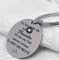 EDELSTAHL SCHLÜSSELANHÄNGER, FÜR BESTE FREUNDIN, NEU