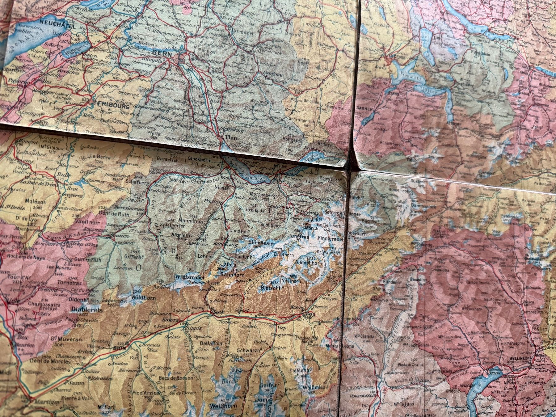 Landkarten & Atlanten: Schul-Karte der Schweiz – Gebraucht aus Ossingen von kimpossibel 4
