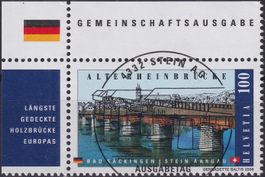 2008, Nr.1288 "DE/CH" mit ET-Voll-Stempel + ECKTABS.