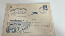 1929 Privat Ganzsache Philatelie Kongress