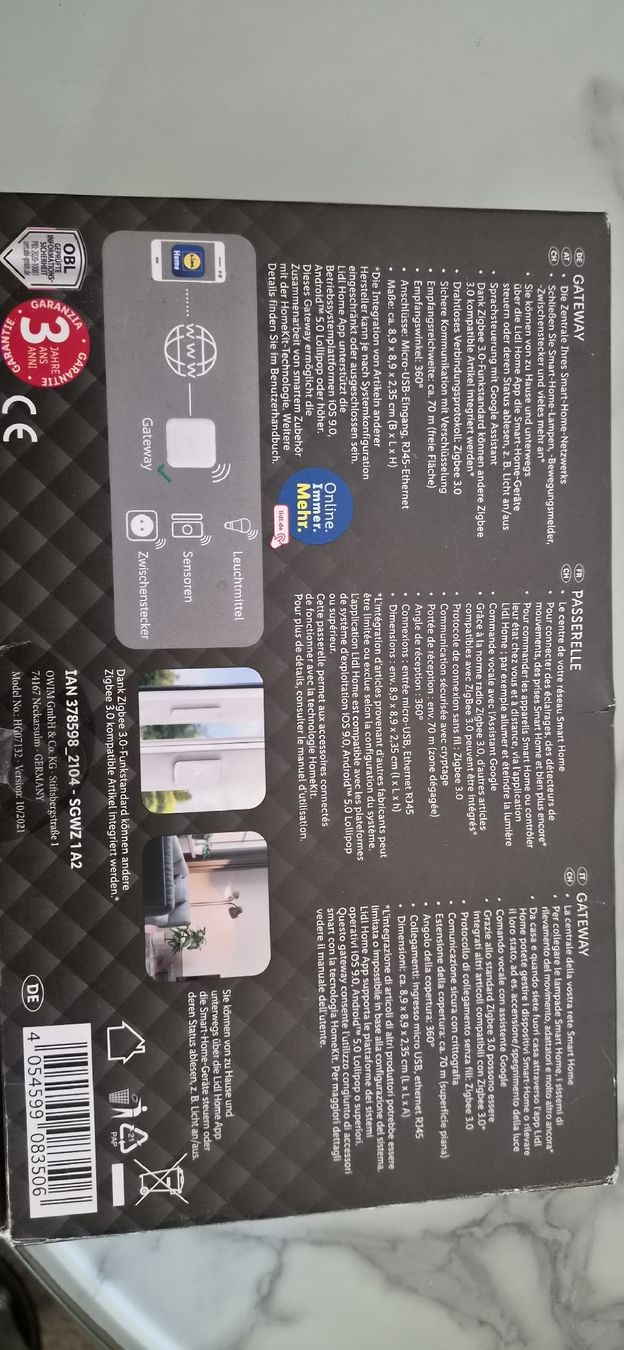 Hub & Switch: SilverCrest Smart Home Gateway LidlHome – Nuovo (secondo la descrizione) da Gerzensee venduto da Omeisel 4