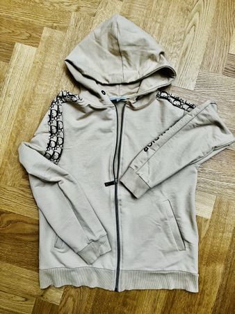 Sweatjacke mit Kapuze, beige