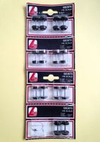 LIMA 3 X N° 600870, 4 Metallachsen, essieux métalliques, neu