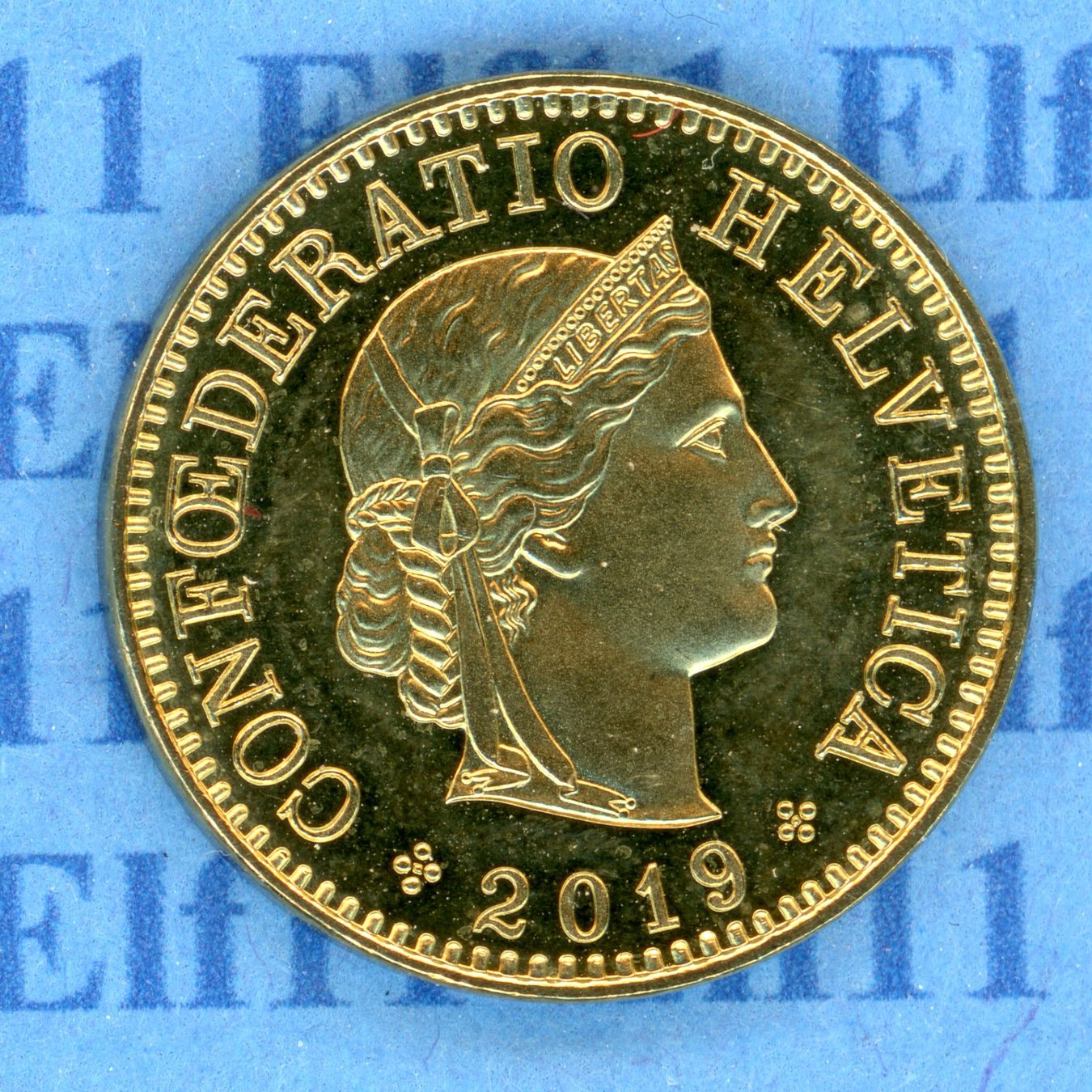 Tutti le monete: CHF___0.05 2019 -unz 5 Rappen – Usato da Widnau venduto da Elf11
