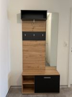 Garderobenpaneel mit Spiegel Holzoptik gebraucht
