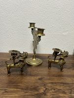 Vintage-Chinesische Kerzenhalter-Set