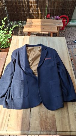 XXL Veston blau