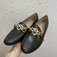 Loafers schwarz Grösse 40 mit Kettendekor neu