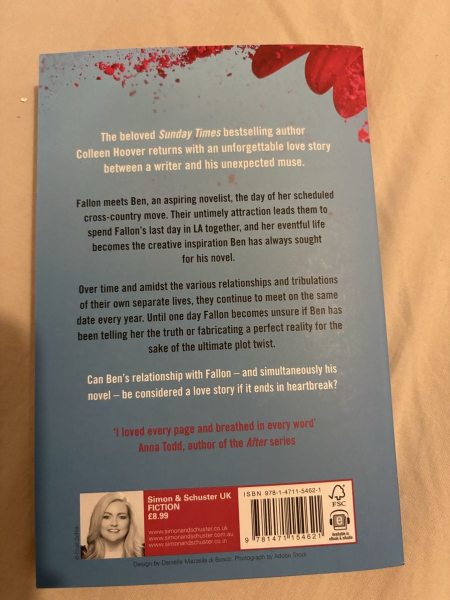 Libri: Book November 9 by Colleen Hoover – Nuovo (secondo la descrizione) da Penthalaz venduto da _Meg_ 1