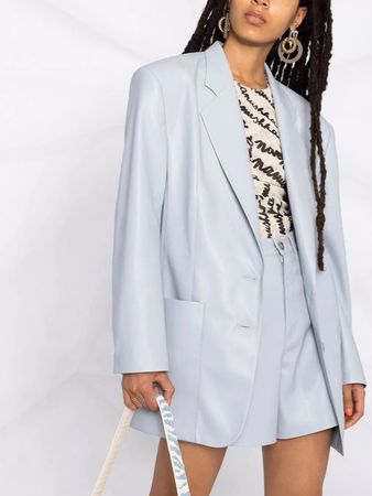 Nanushka Blazer - Light Blue - Size S oversized