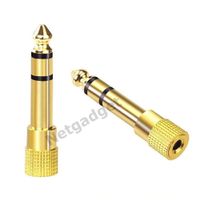 Vergoldet Stecker Adapter 6.35mm - 3.5mm