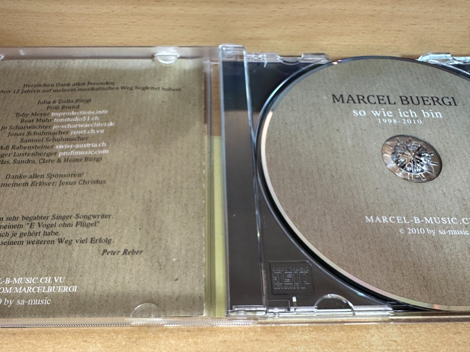 CD: B2 Marcel Buergi – So Wie Ich Bin – Usato da Rikon im Tösstal venduto da Alpenmutz 2