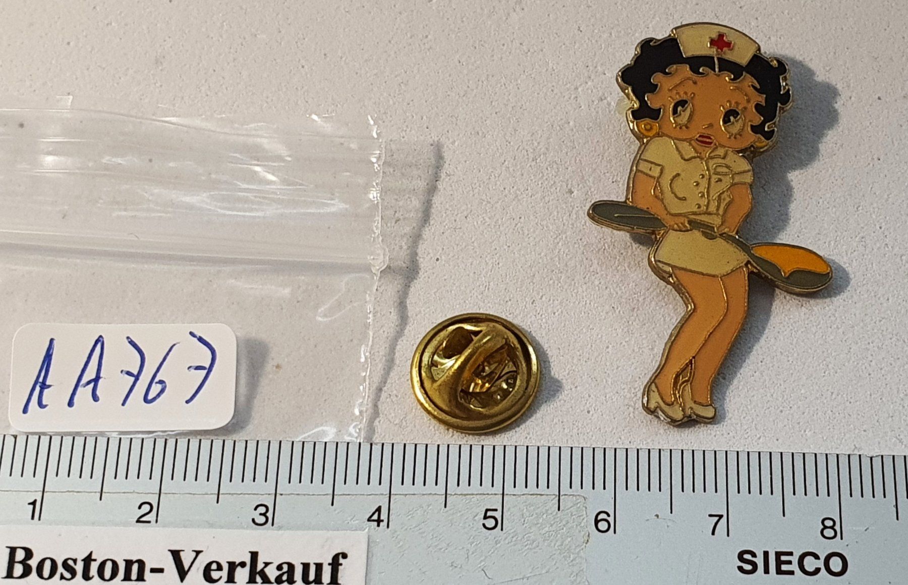 Placchette & Badge: AA767 - Pin Comic Figur BETTY BOOP – Usato da Reinach BL venduto da Boston-Verkauf 1