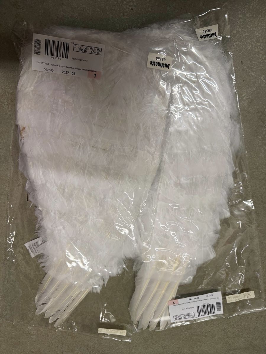 Costumi: Engelsflügel mit Federn – Nuovo e nell'imballaggio originale da Eschen venduto da 14Jessica14