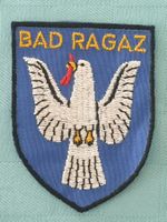 Vintage Badge Wappen BAD RAGAZ  Taube ST. GALLER STICKEREI