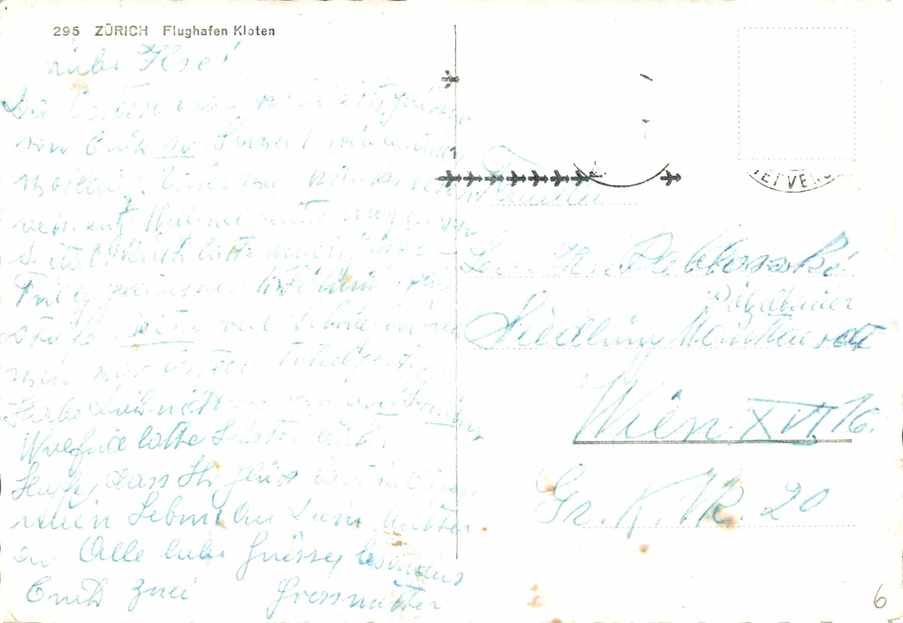 Cartoline postali: Zürich. Flughafen Kloten – Usato da Bronschhofen venduto da Astore 1