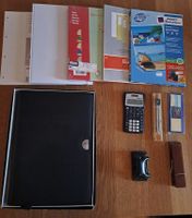 Büromaterial divers und Schreibmappe neu