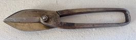 VINTAGE WERKZEUG BLECHSCHERE 27CM LANG MIT PUNZEN