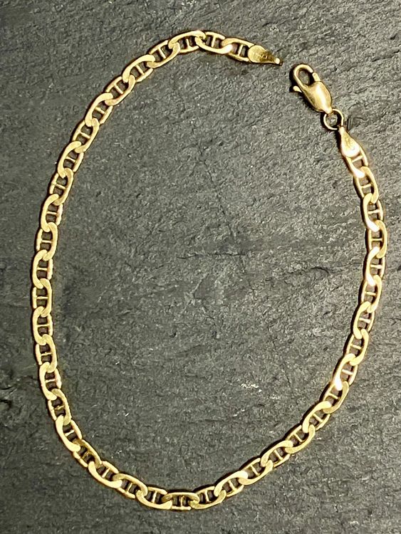 Bracelet Gourmette En Or Jaune 18 Carats – 750/1000 – Neuf Avec étiquettes – Bijou Raffiné