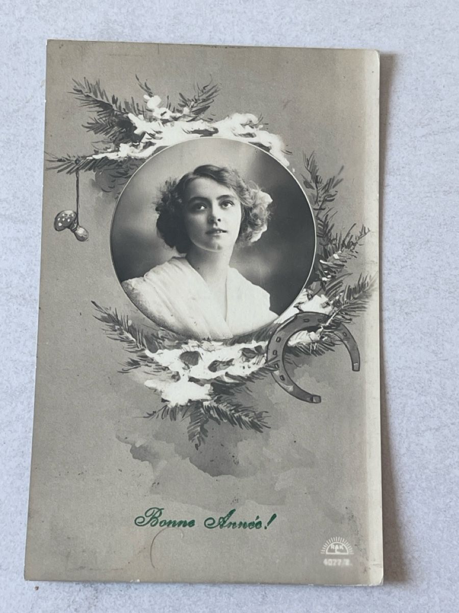 Cartoline postali: Alte Ansichtskarte "Bonne Année!" von 1913! – Usato da Strengelbach venduto da Aschatan5