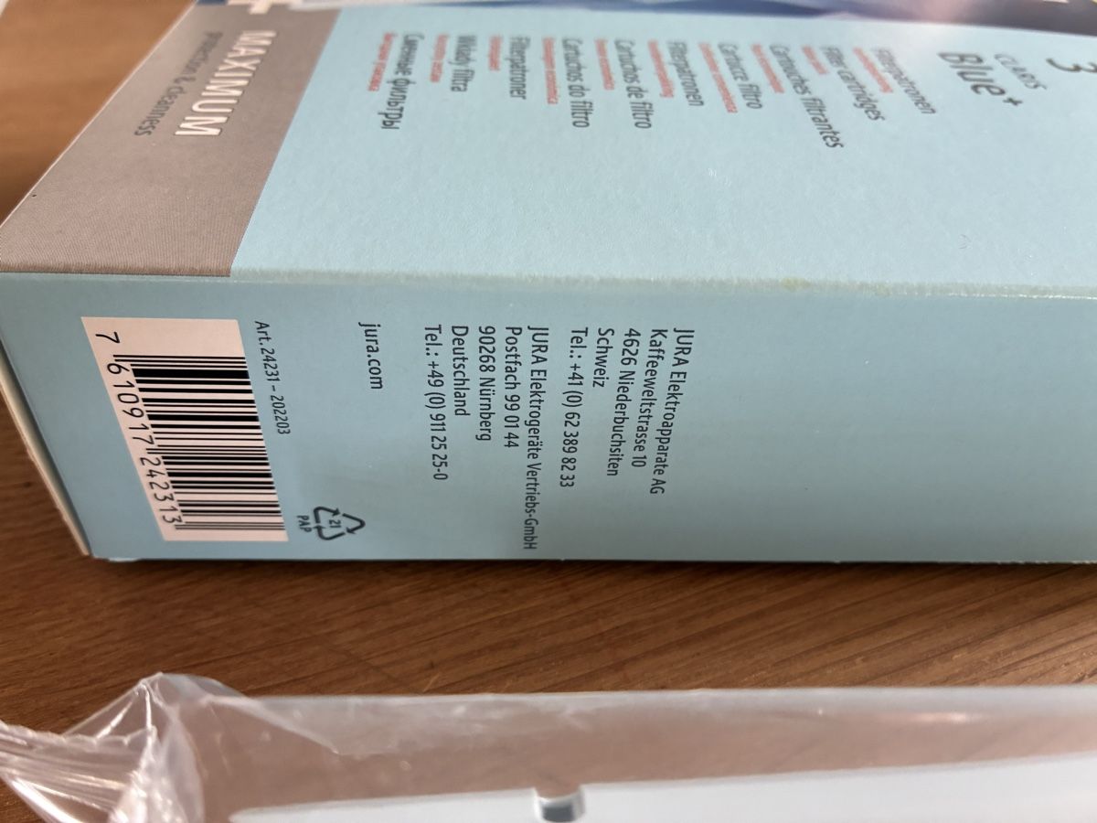 Jura Altro per la casa: 2 x JURA Filterpatrone CLARIS Blue+ – Nuovo e nell'imballaggio originale da Wolfwil venduto da NewGirl 2