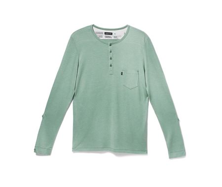Freitag E750 Male Longsleeve, Hemp, Size XL, Green, Cool!