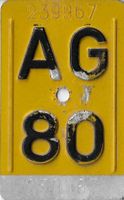 Velonummer AG 80