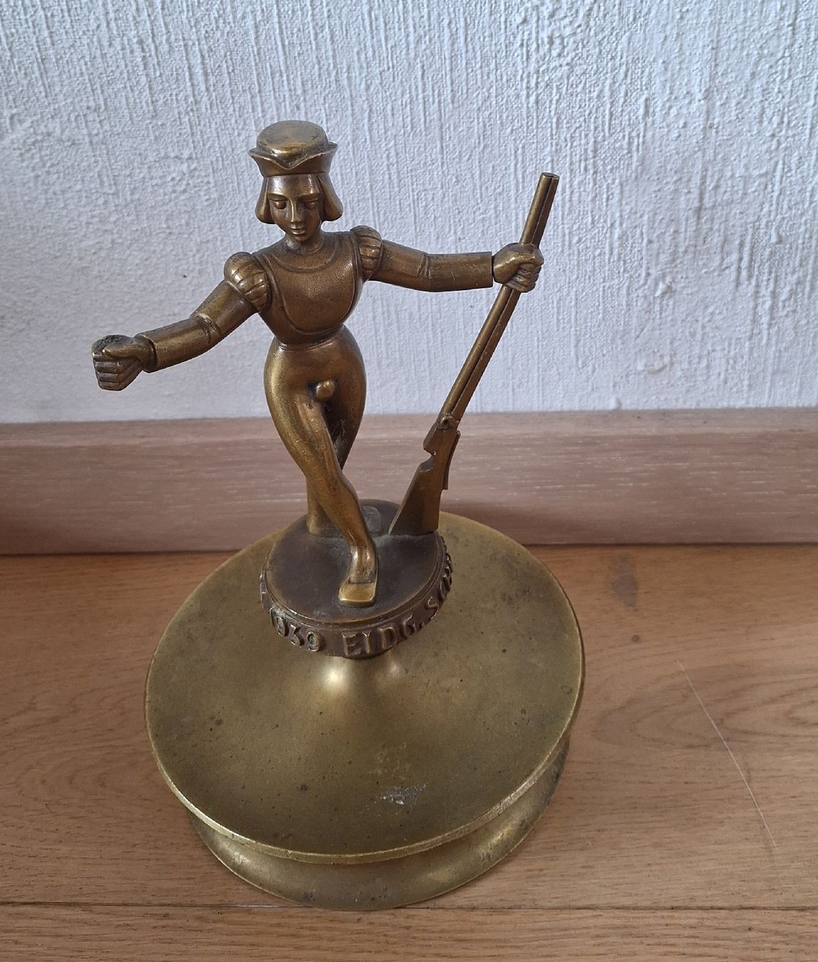 Sculture & Statue: Skulptur Messing Eidg. Schützenfest 1939 – Difettoso da Züberwangen venduto da Christine55