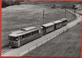 MATT ELM Sernftalbahn beim Meissenboden im Frühling 1969