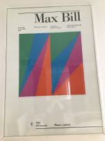 Max Bill Plakat Gerahmt und  Signiert  24/50 Auflage