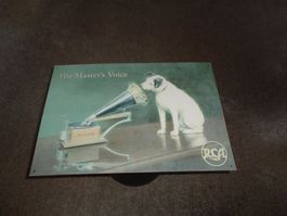 Blechschild RCA His Masters Voice Motiv Neuwertig!!!