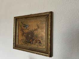 Ölgemälde „Feldtiere im kleinen Glück“ von Rudolf Tobler