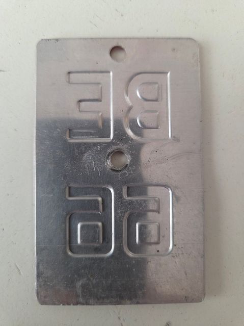 Sachs Insegne: Velonummer BE 66 plaque Velo – Usato da Schenkon venduto da Uhu007 1