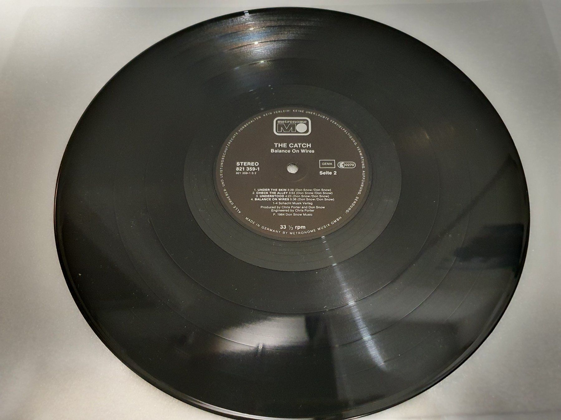 Dischi in vinile: The Catch - Balance On Wires – Usato da Uster venduto da Vinyl-Leidenschaft 6