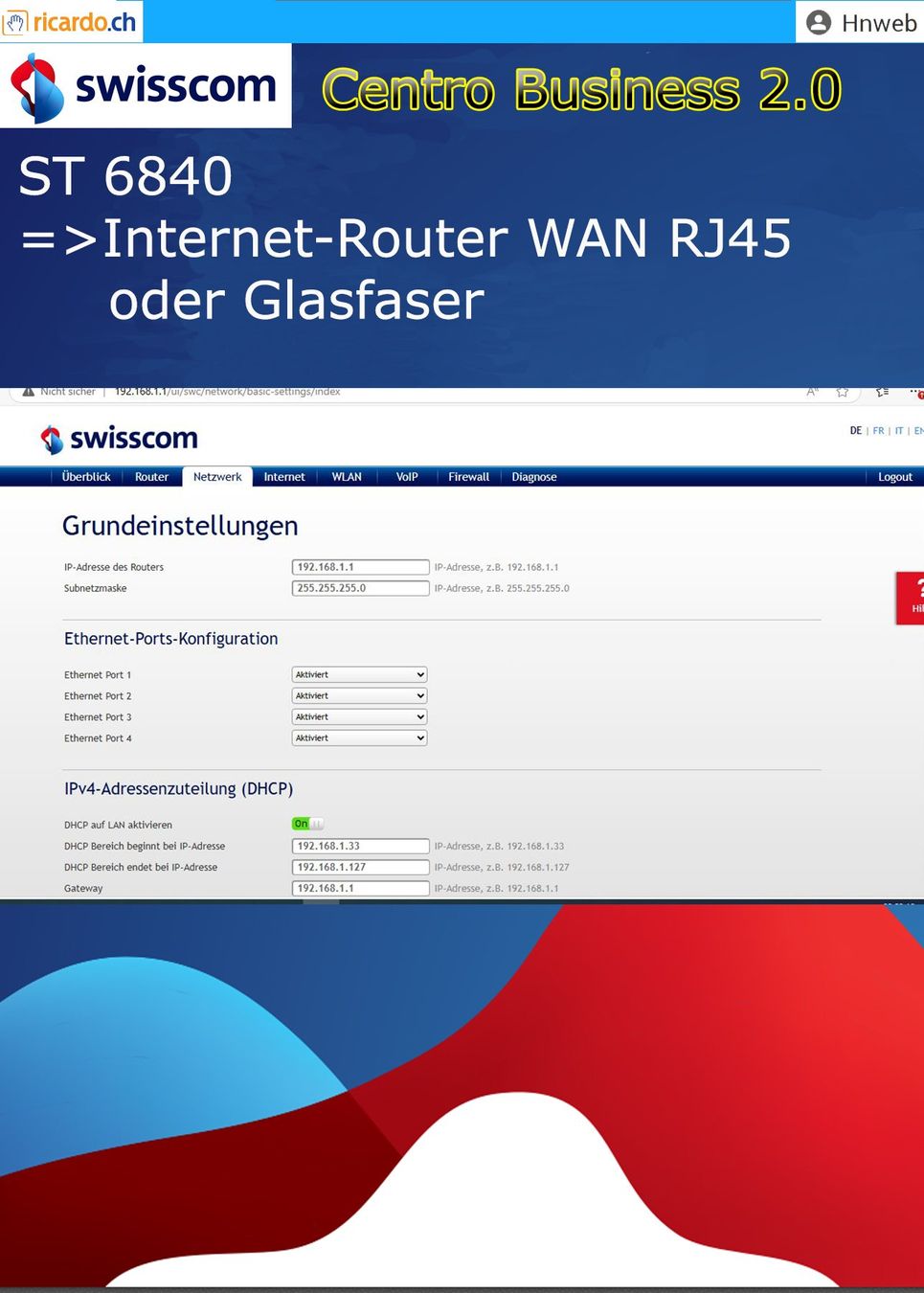 Swisscom Modem & Router: Centro Business Router 2.0 (85) – Usato da Kaisten venduto da Hnweb 5