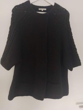 100%Wolle Jacke M - Gilet en Laine 100% noir taille 2