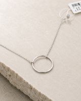 925 Silber Armband Damen mit Kreis – rhodiniert minimalistis