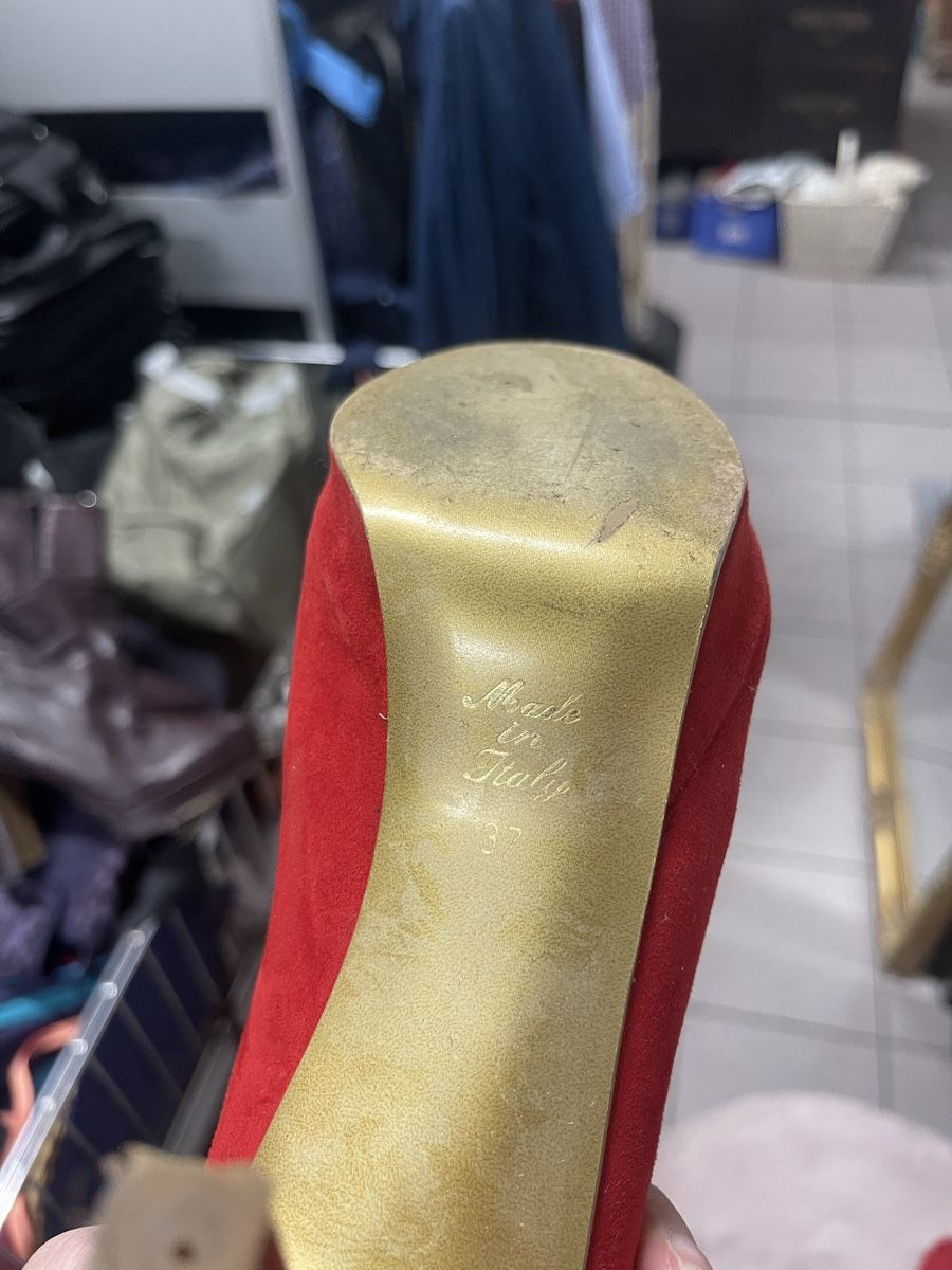 Scarpe da donna: Rote Pumps, Gr. 37, – Usato da Oberwil BL venduto da dyl_htk9 3