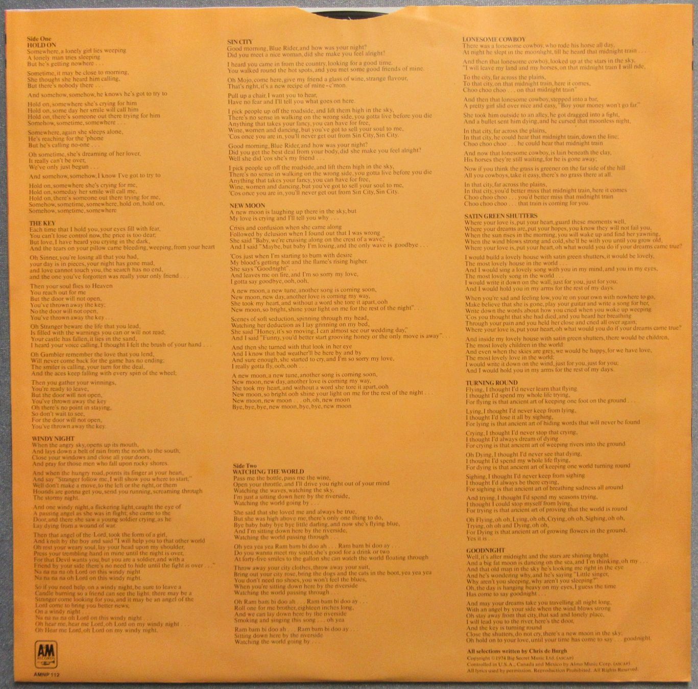 Dischi in vinile: Chris De Burgh - Far Beyond These Castle Walls... - LP – Usato da Auenstein venduto da Padabimbim 3