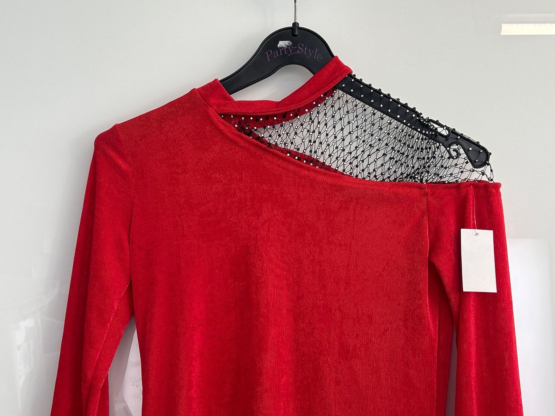 T-shirts: Second Skin Shirt langarmig mit coolem Strass- Netz Design – Neuf avec emballage d'origine à Regensdorf par Spyke55 2